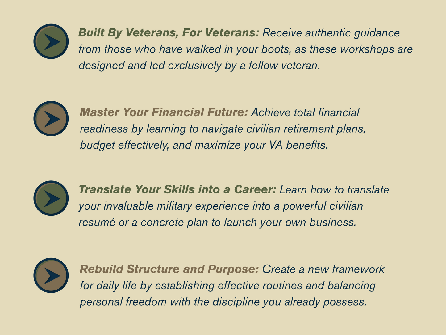 Veteran Transition Workshop