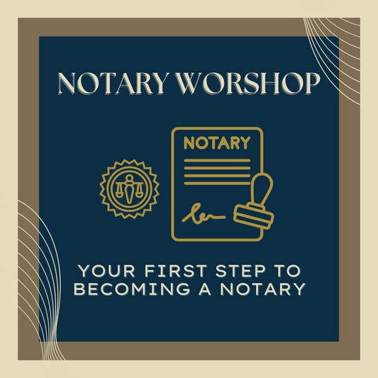 Become a Notary Public in your State Workshop